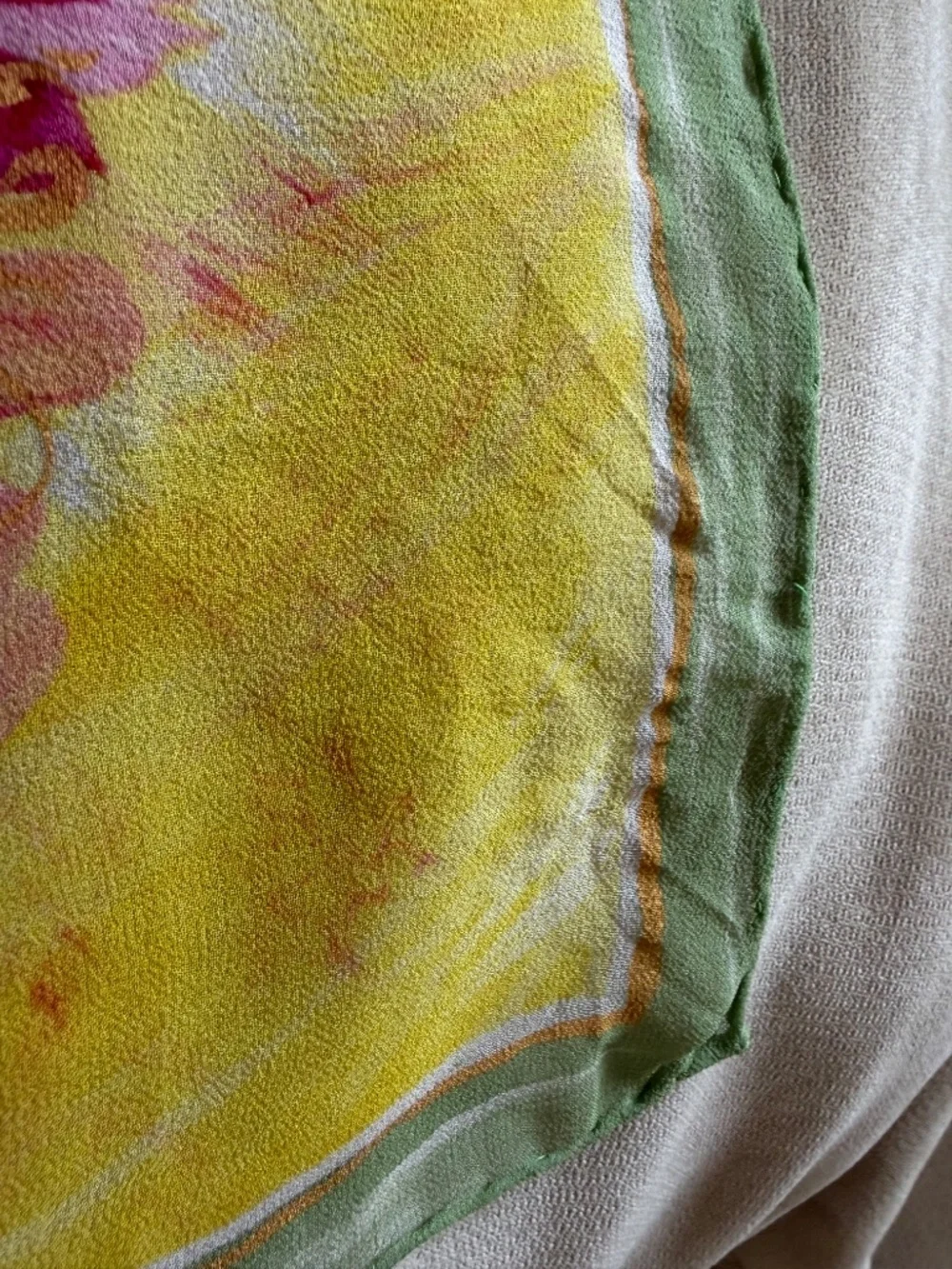 Vintage Carlisle Silk Chiffon Scarf